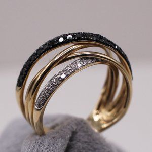 Effy Caviar 14K Gold Diamond Ring